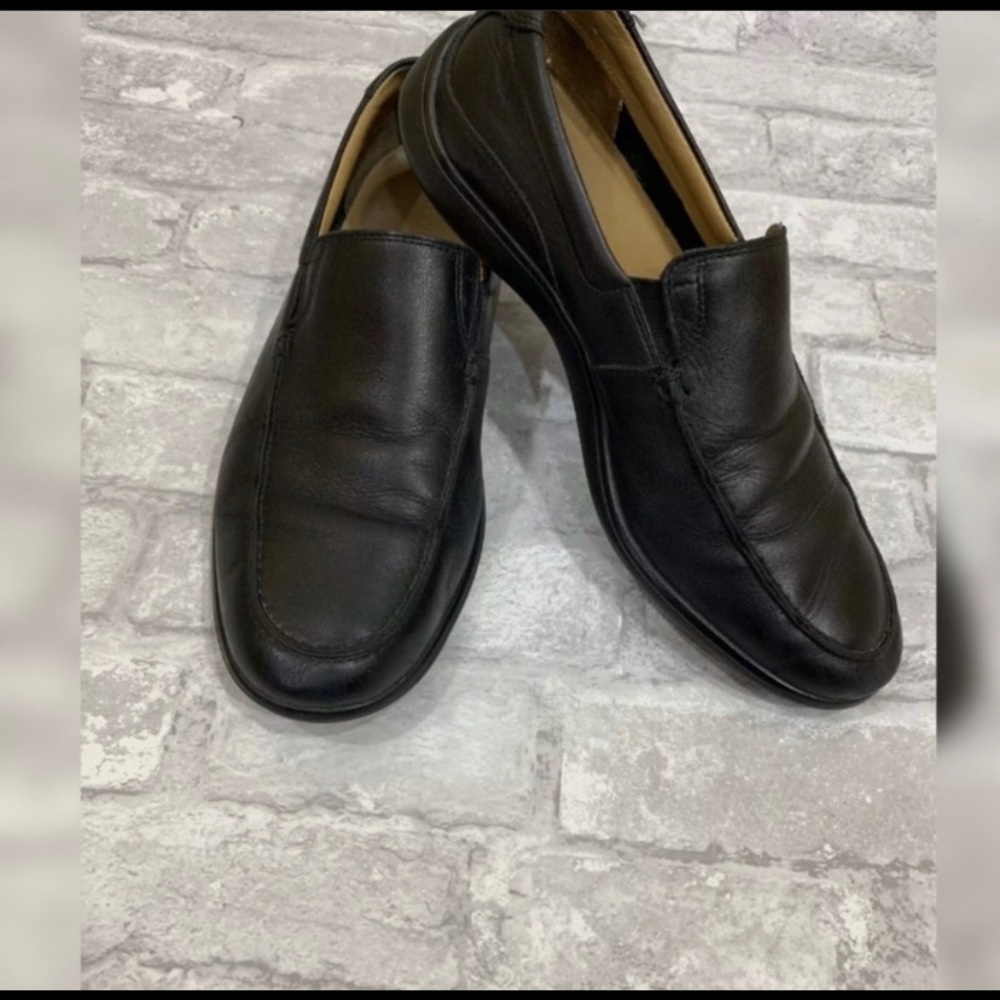 Men’s Cole Haan black leather dress Slip On‎  shoe